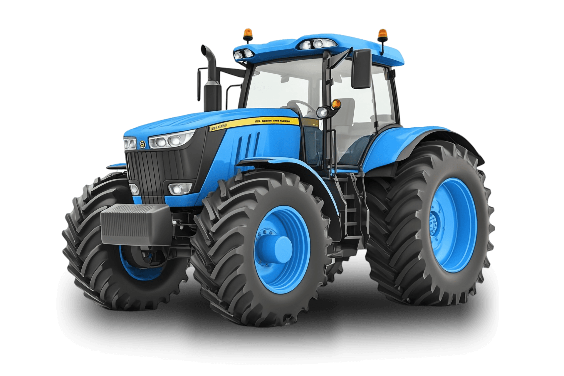 Blauer landwirtschaftlicher Traktor